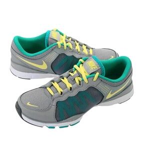 Nike flex trainer 2 gray / green size 10 women’s